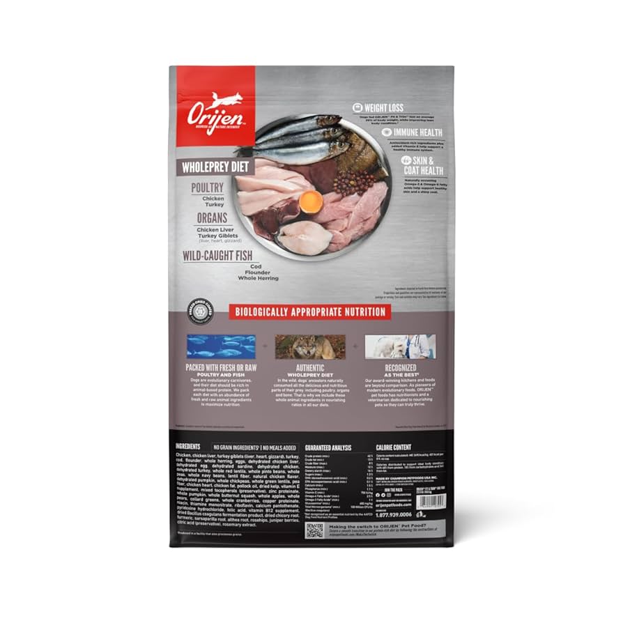 ORIJEN Original Fit and Trim Dry Dog Food 2kg - Woonona Petfoods