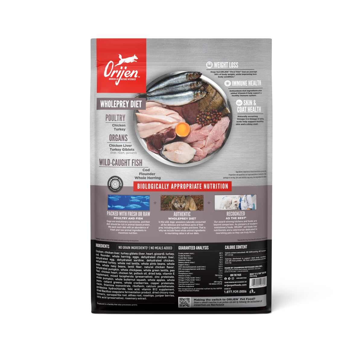 ORIJEN Original Fit and Trime Dry Dog Food 10.6kg - Woonona Petfoods