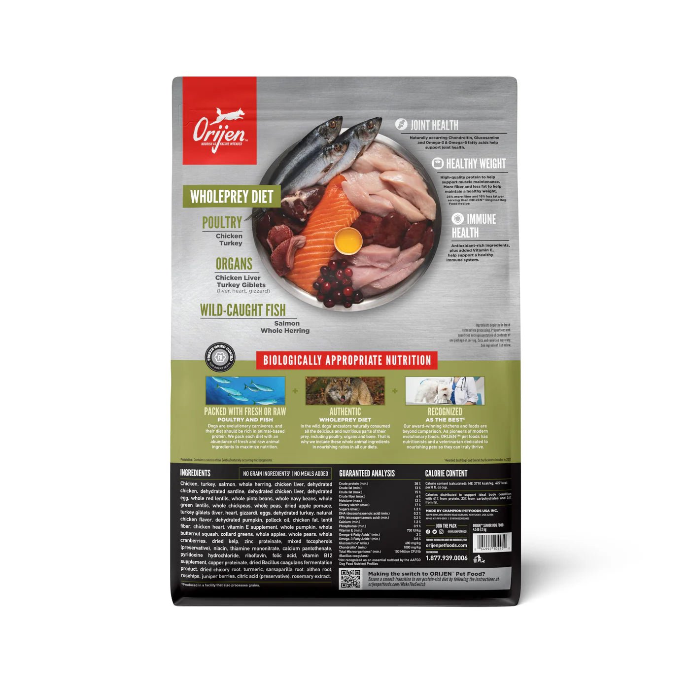 ORIJEN Original Senior Dry Dog Food 2kg - Woonona Petfoods