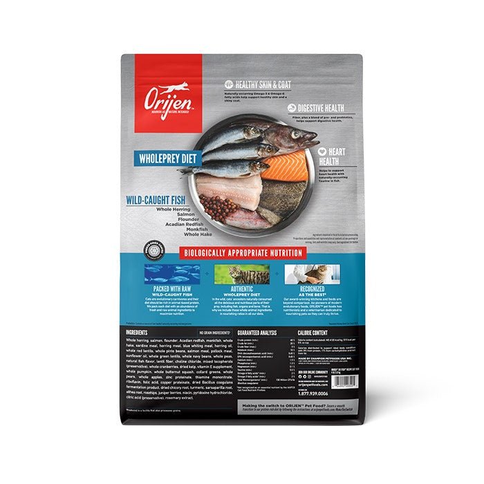 ORIJEN Six Fish Adult Dry Cat Food 1.8kg - Woonona Petfoods