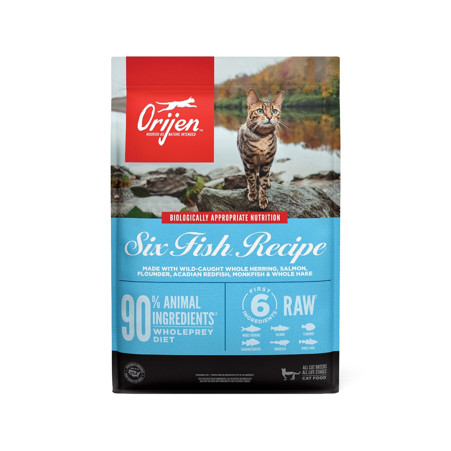 ORIJEN Six Fish Adult Dry Cat Food 1.8kg - Woonona Petfoods