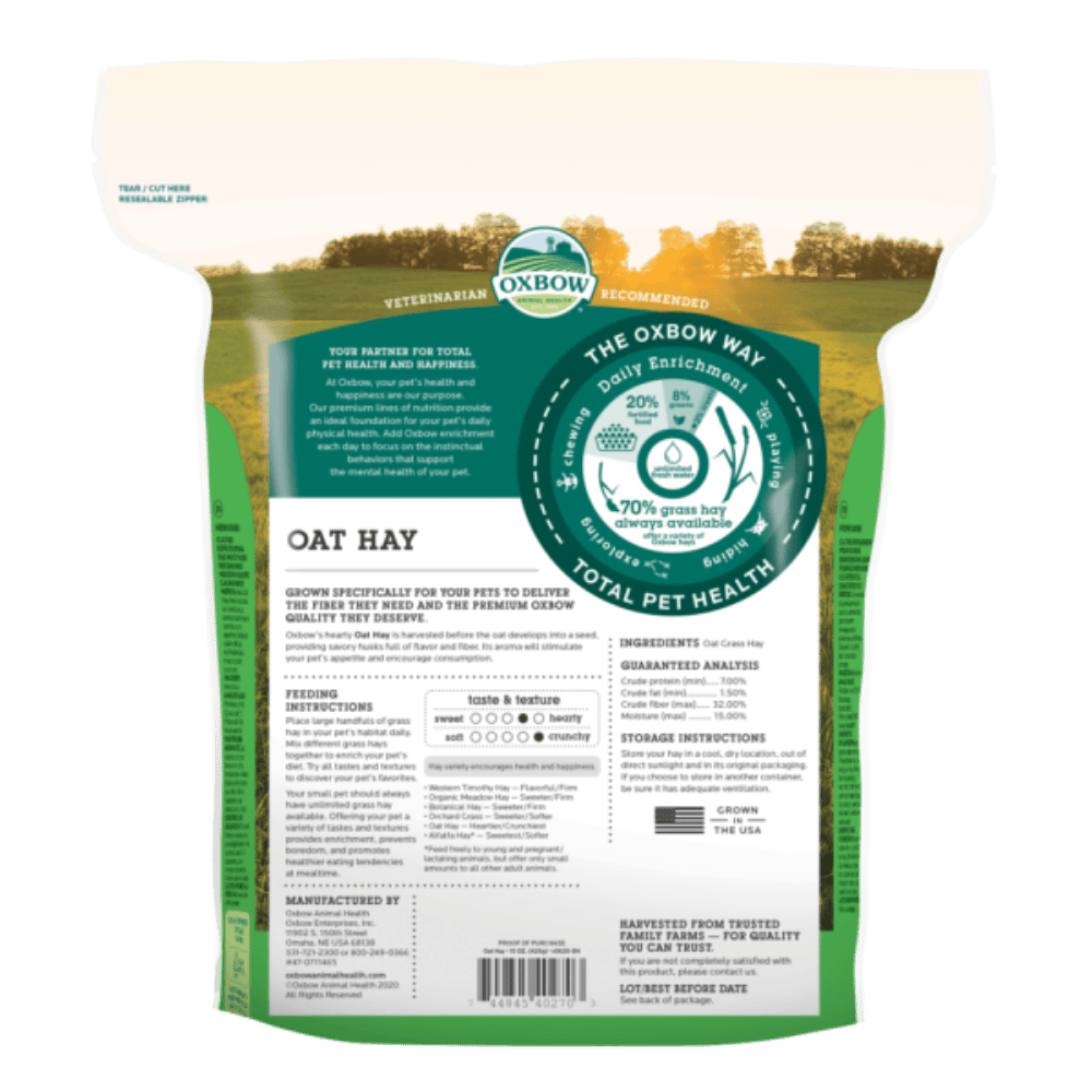 Oxbow Oaten Hay Blend 500g - Woonona Petfoods