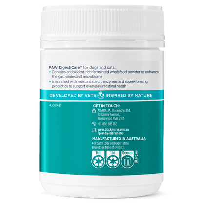 Paw Digestive Care for Dogs and Cats 143g - Woonona Petfoods