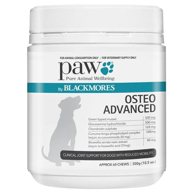 Paw OsteoAdvanced Chews 300g 60 Chews - Woonona Petfoods