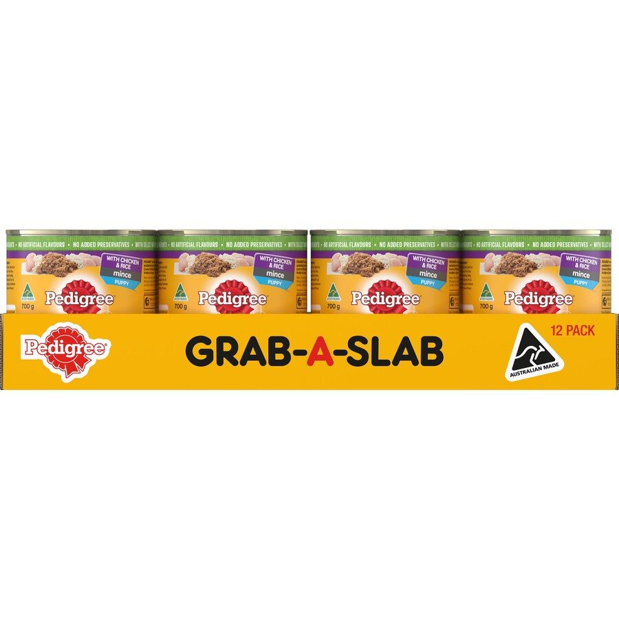 Pedigree Puppy Wet Food Cans Chicken and Rice 12x700g - Woonona Petfoods