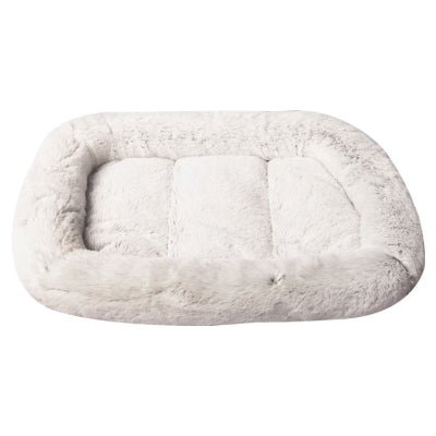 Pet One Bedding Ultra Lounger Ultra Plush Light Grey - Woonona Petfood & Produce