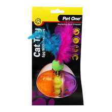 Pet One Cat Toy Egg with Feather - Woonona Petfoods