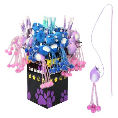 Pet One Cat Wand Worm with Tail 45cm
