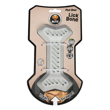 Pet One Dog Toy Blitz Rubber Lick Bone Grey - Woonona Petfoods