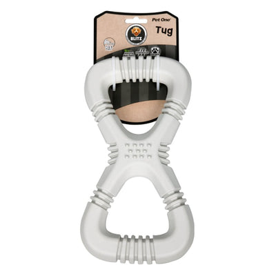 Pet One Dog Toy Blitz Rubber Tug Grey