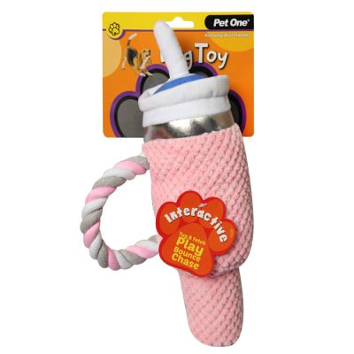 Pet One Dog Toy Bottle with Straw - Woonona Petfoods