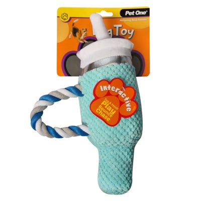 Pet One Dog Toy Bottle with Straw - Woonona Petfoods