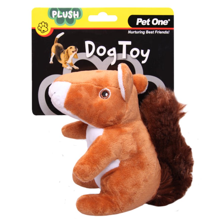 Pet One Dog Toy Plush Squeaky 15cm - Woonona Petfoods