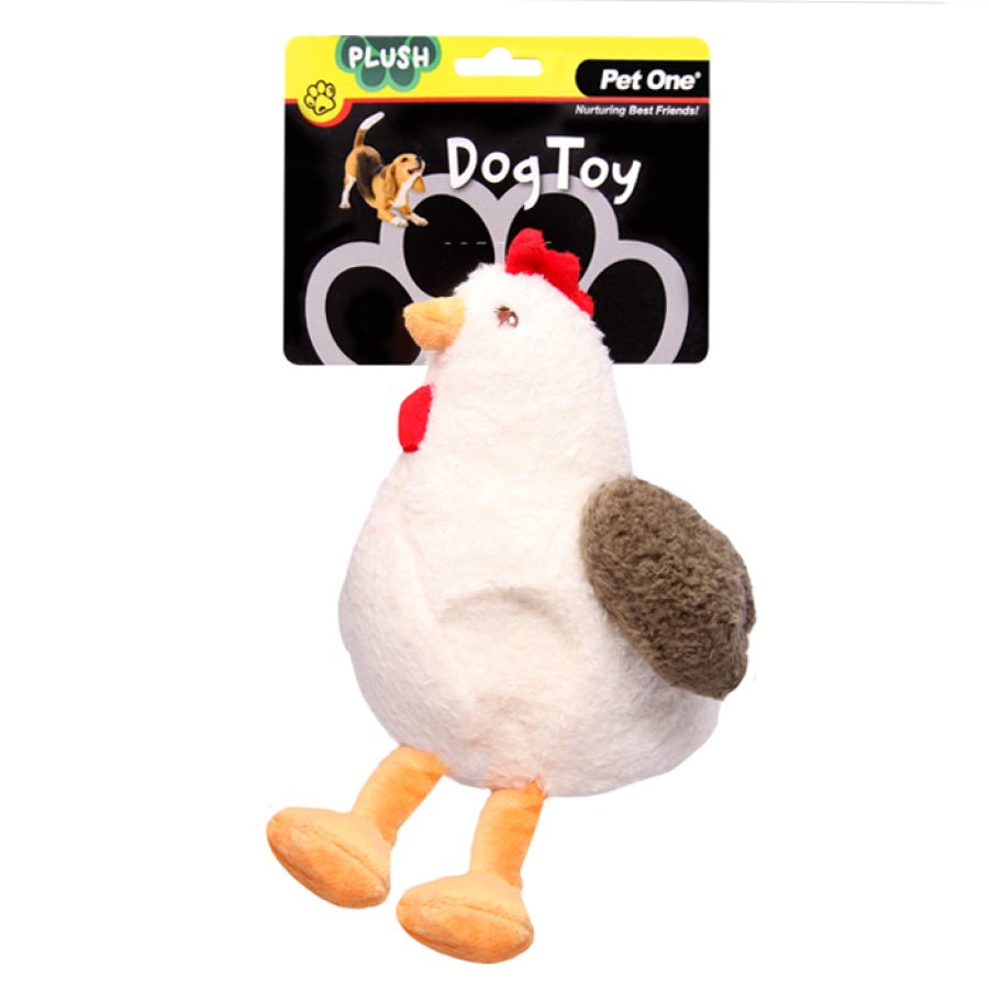 Pet One Dog Toy Plush Squeaky Crinkle - Woonona Petfoods