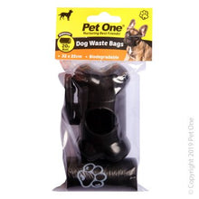 Pet One Doggy Waste Bags 20 Pack + Dispenser - Woonona Petfoods