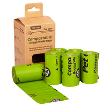 Pet One Doggy Waste Bags Compostable x 20 Bags Per Roll - Woonona Petfoods