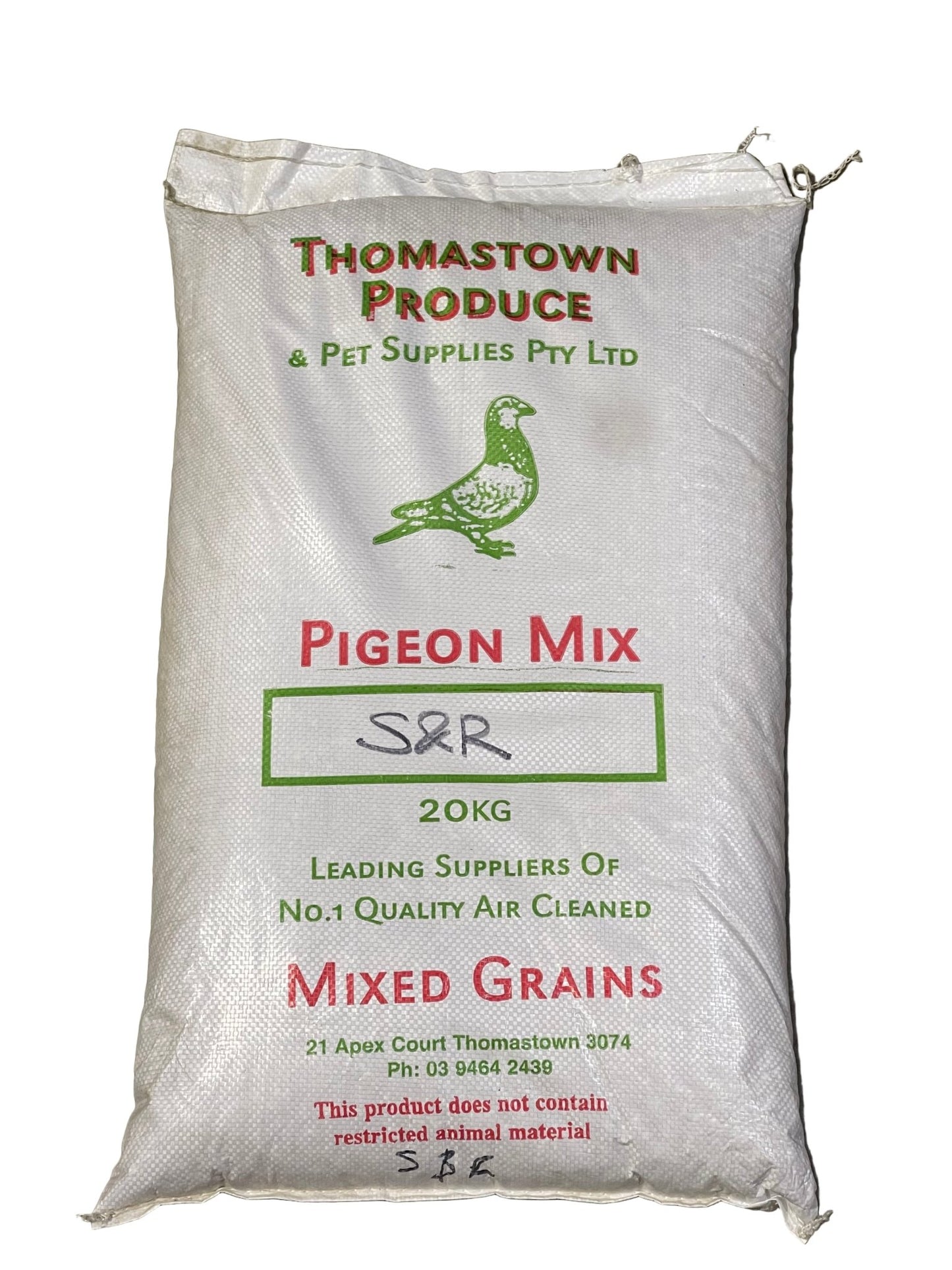 Pigeon Mix 20kg Thomastown Sam & Rosanna Mix - Woonona Petfoods