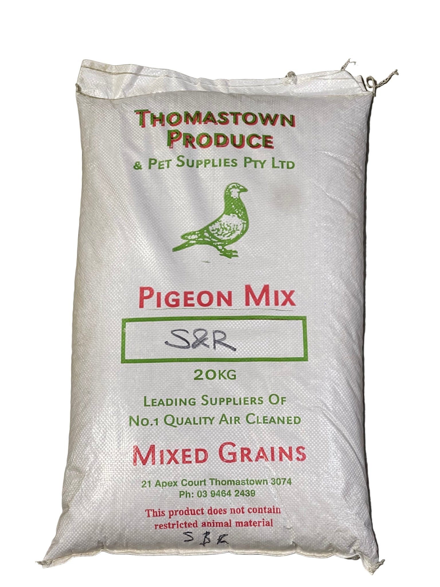 Pigeon Mix 20kg Thomastown Sam & Rosanna Mix - Woonona Petfoods
