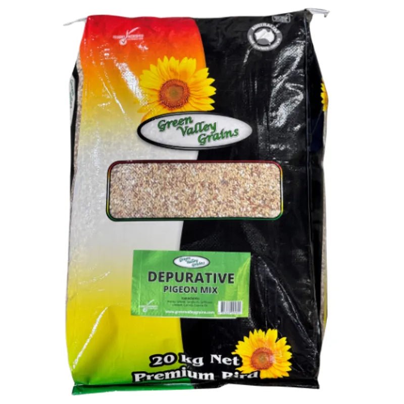 Pigeon Mix Green Valley Grain Depurative Mix 20kg - Woonona Petfoods