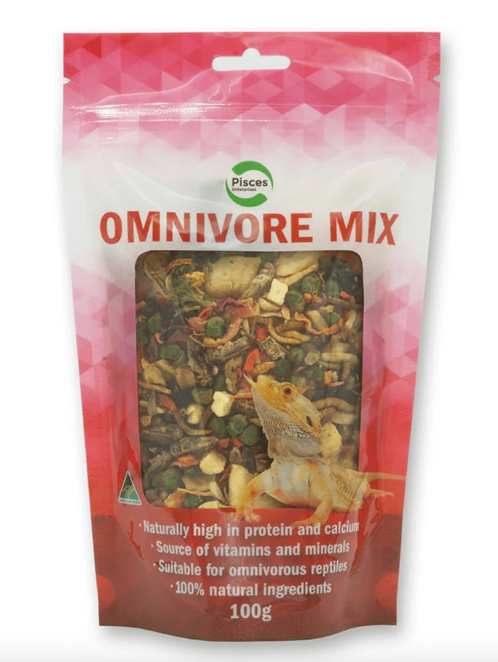 Pisces Omnivore Mix 100g - Woonona Petfoods