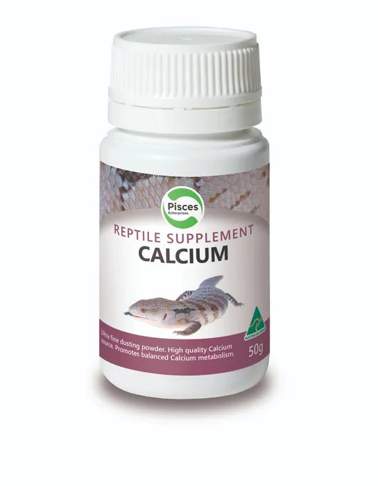 Pisces Reptile Calcium 50g - Woonona Petfood & Produce