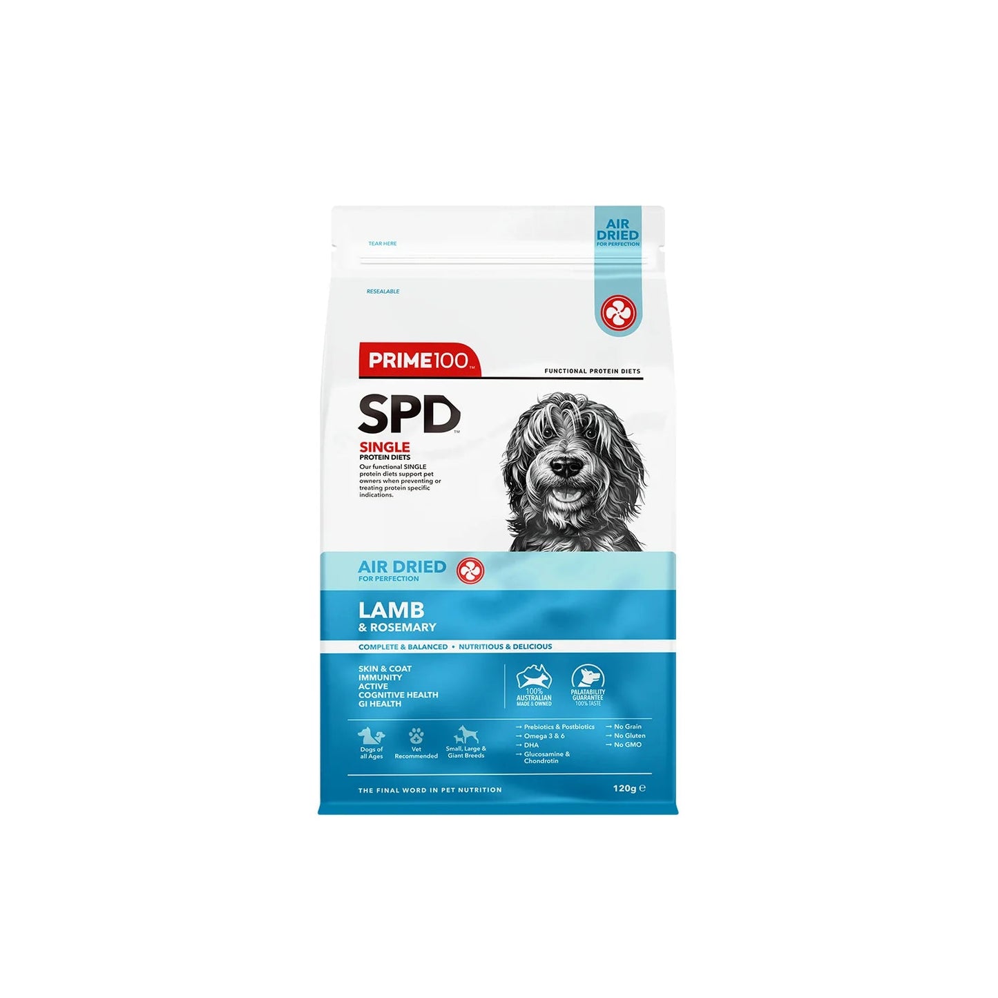 Prime 100 Air Dried Lamb and Rosemary - Woonona Petfood & Produce