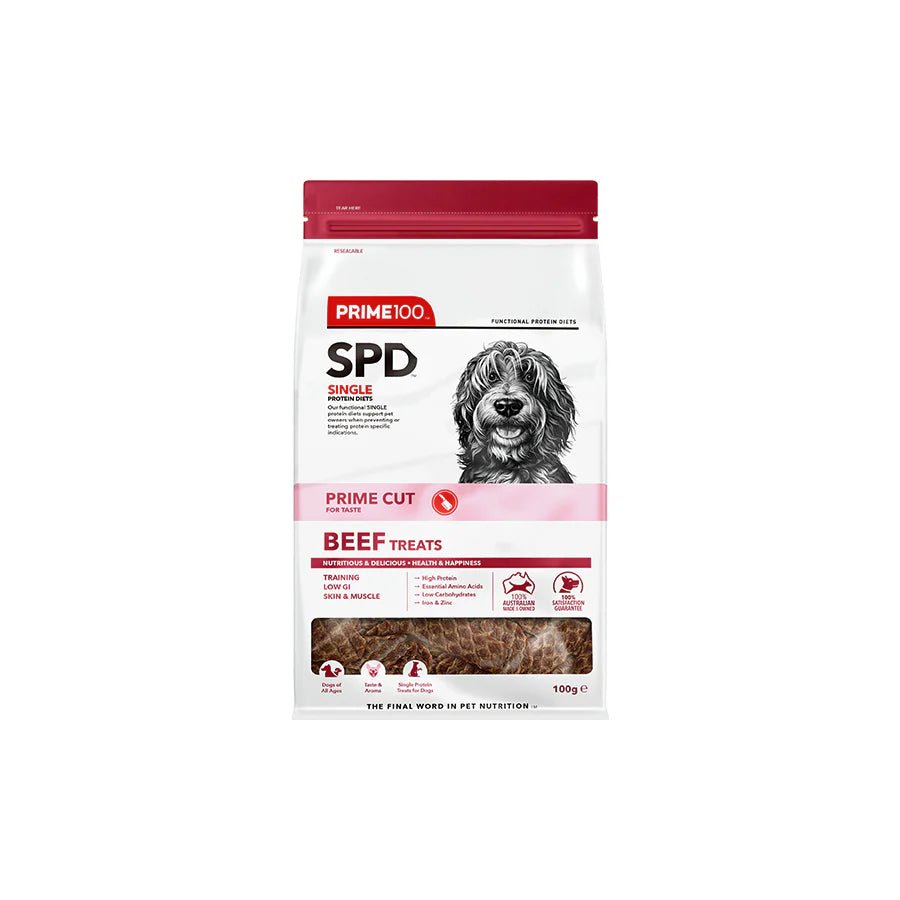 Prime 100 Beef Cut Treats 100g - Woonona Petfood & Produce