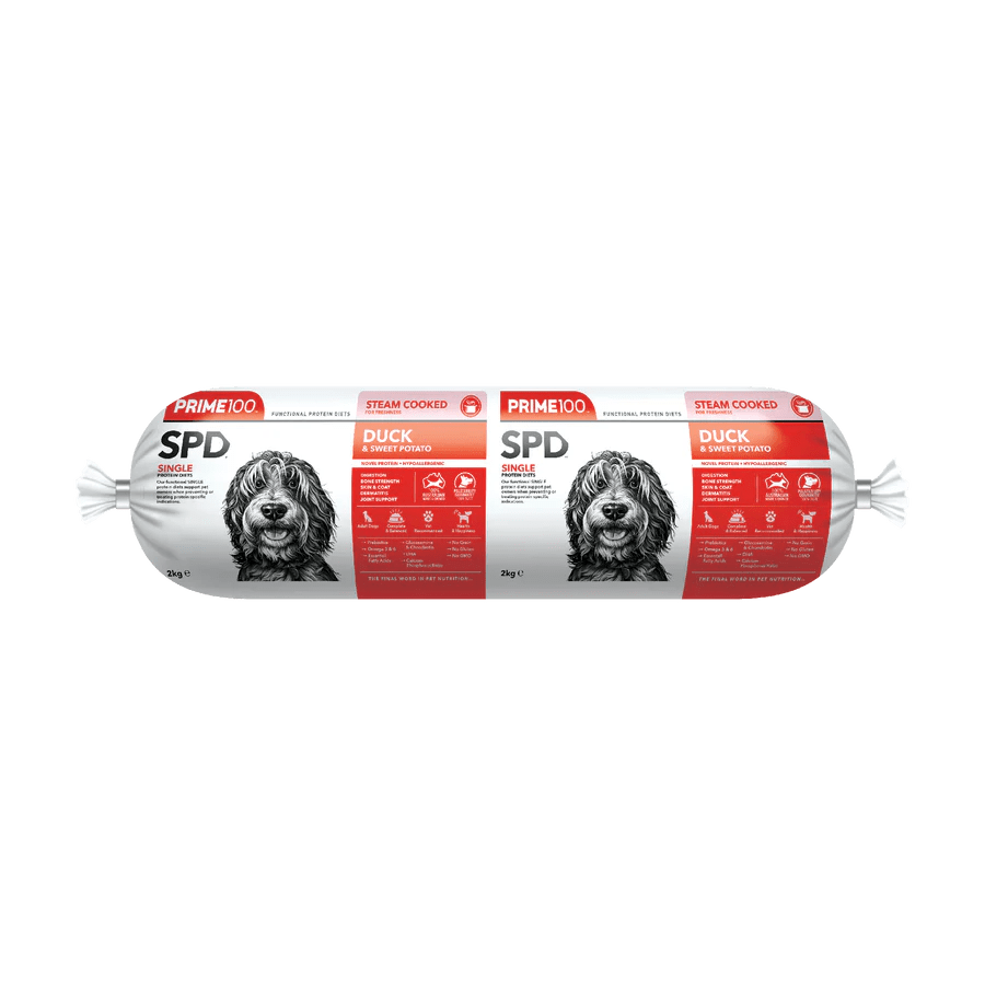 Prime 100 Duck & Sweet Potato 2kg - Woonona Petfood & Produce