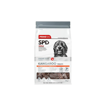 Prime SPD Kangaroo Treats for Dogs 100g - Woonona Petfoods