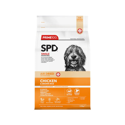 Prime100 SPD Air Dried Chicken and Brown Rice - Woonona Petfoods