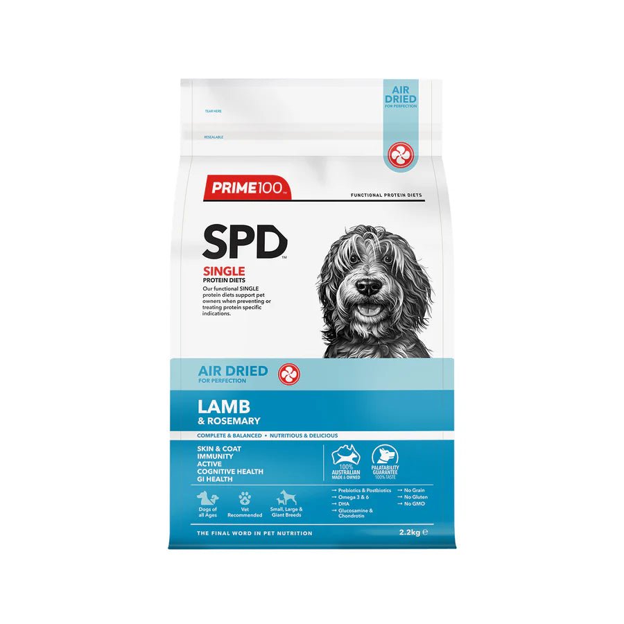 Prime100 SPD Air Dried Lamb and Rosemary - Woonona Petfoods