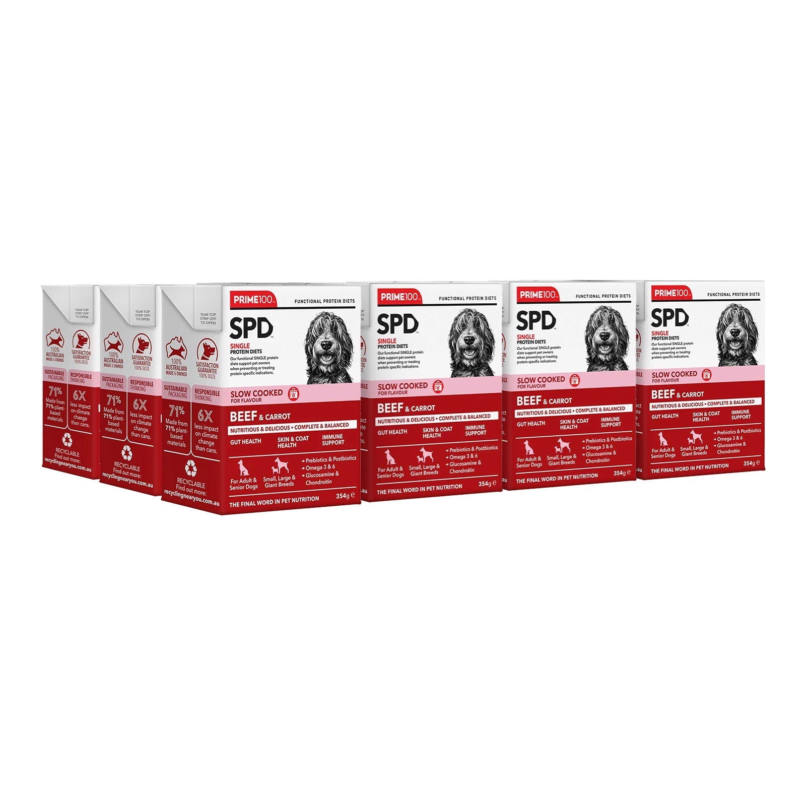 Prime100 SPD Slow Cooked Beef and Carrot - Woonona Petfoods