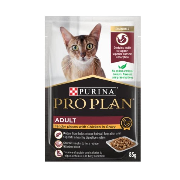 Pro Plan Cat Wet Pouch Adult Chicken 85g - Woonona Petfood & Produce