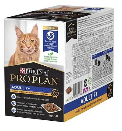 Pro Plan Cat Wet Pouches Adult 7+ Chicken 12x85g - Woonona Petfood & Produce