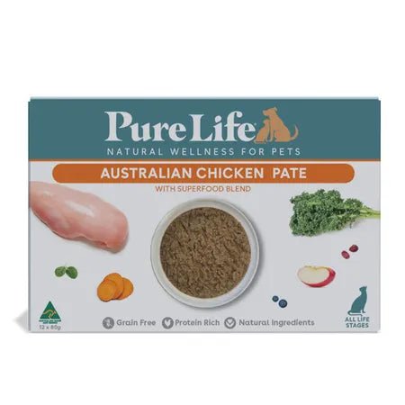 Pure Life Adult Wet Cat Chicken 12 x 80g - Woonona Petfood & Produce