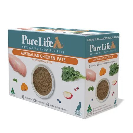 Pure Life Adult Wet Cat Chicken 12 x 80g - Woonona Petfood & Produce