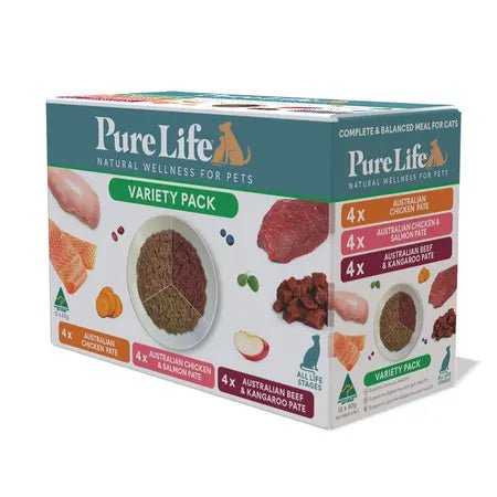 Pure Life Adult Wet Cat Variety Pack 12 x 80g - Woonona Petfood & Produce