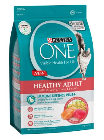 Purina ONE Dry Cat Food Healthy Adult Salmon and Tuna - Woonona Petfood & Produce