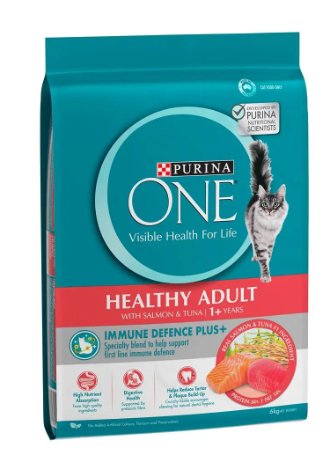 Purina ONE Dry Cat Food Healthy Adult Salmon and Tuna - Woonona Petfood & Produce