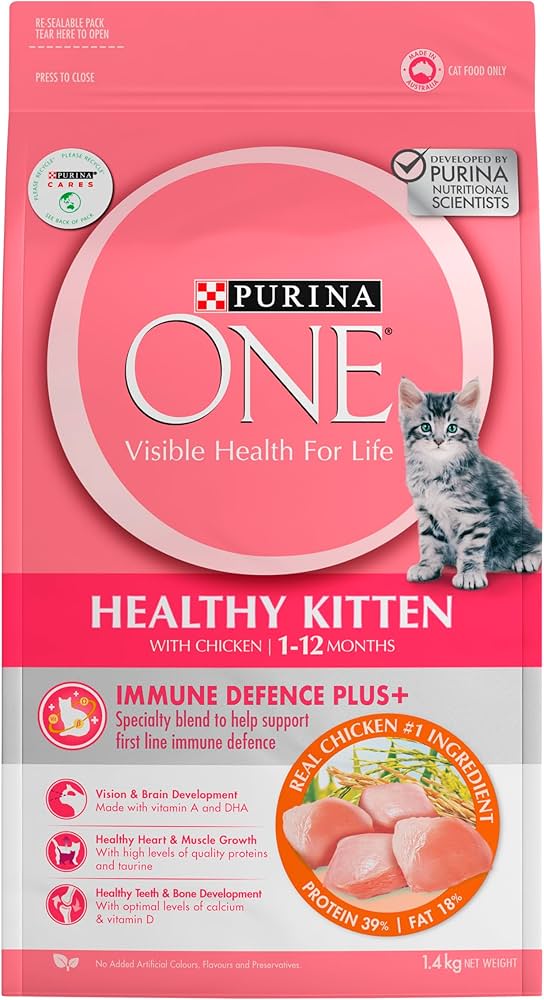 Purina ONE Dry Cat Food Kitten Chicken 1.4kg - Woonona Petfood & Produce