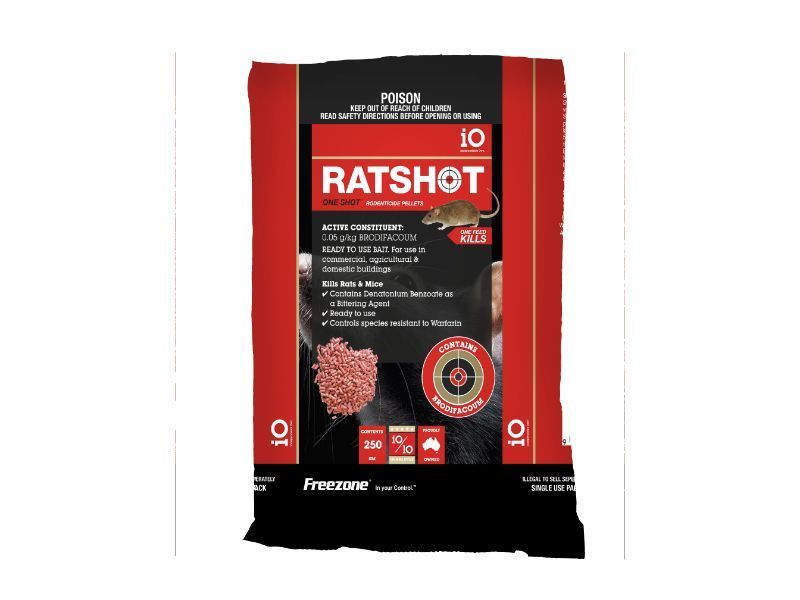 Rat Control Pellets Ratshot One Shot Pellet Red – Woonona Petfoods