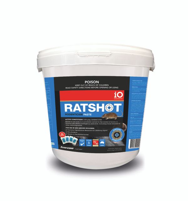 Ratshot Rodenticide Paste Blue 1kg - Woonona Petfoods
