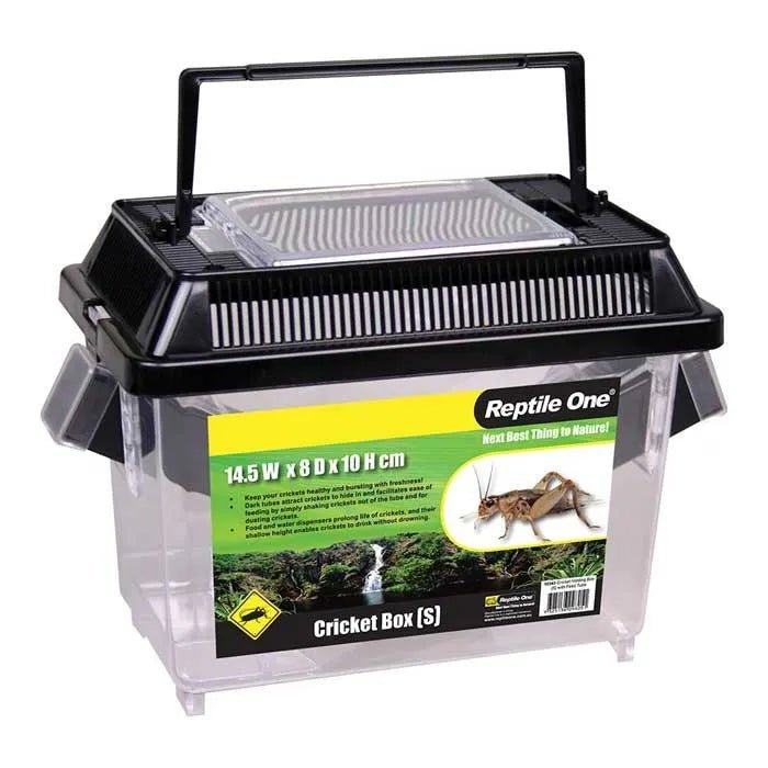 Reptile One Cricket Hold Box with Feed Tubes - Woonona Petfood & Produce