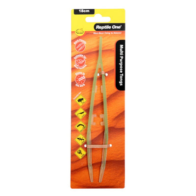 Reptile One Multi Purpose Tongs Straight Plastic 18cm