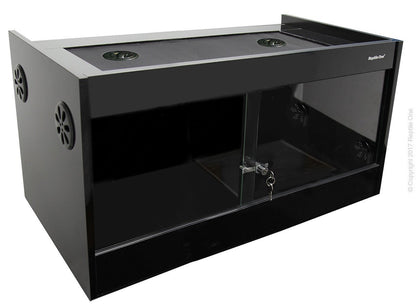 Reptile One Vivarium S2M 900 Black - Woonona Petfoods