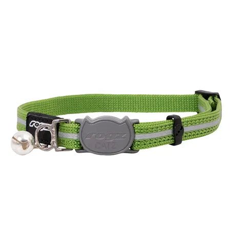 Rogz Alleycat Safety Release Collar Lime - Woonona Petfood & Produce