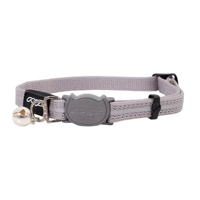 Rogz Alleycat Safety Release Collar Silver - Woonona Petfood & Produce