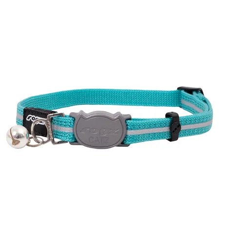 Rogz Alleycat Safety Release Collar Teal - Woonona Petfood & Produce