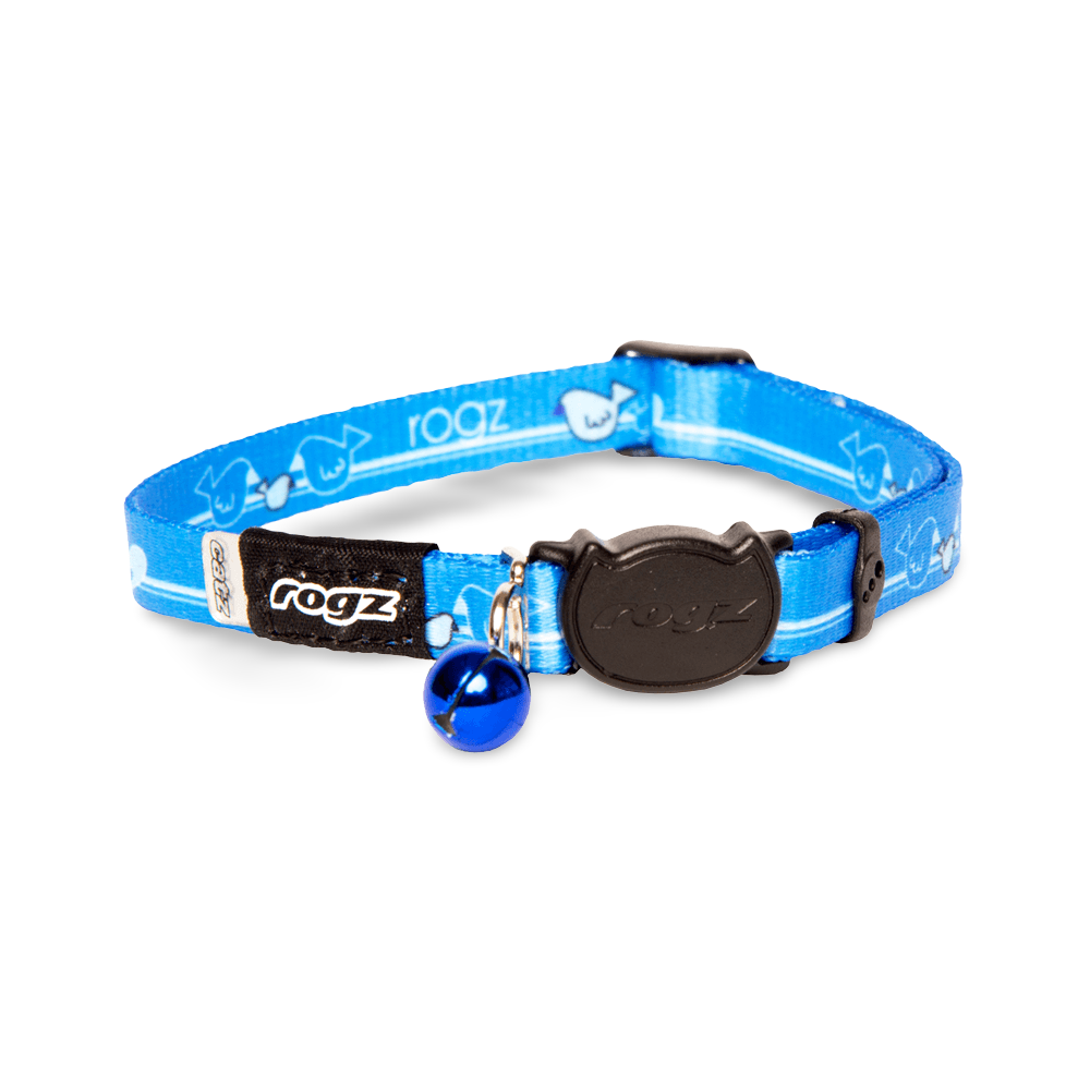 Rogz Kiddycat Safeloc Collar Royal Birds