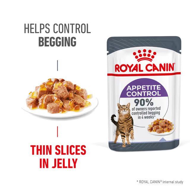 Royal Canin Wet Cat Food Appetite Control Jelly 12x85g